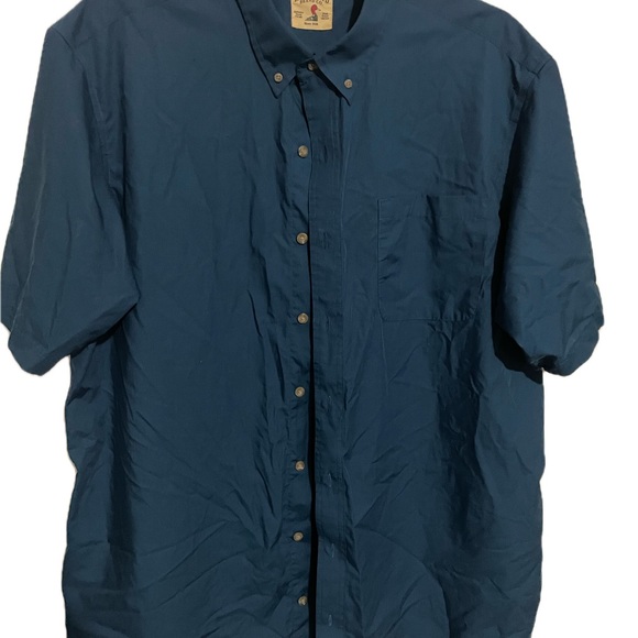 RedHead Men's Deep Blue Casual Button Down Shirt - Picture 1 of 2